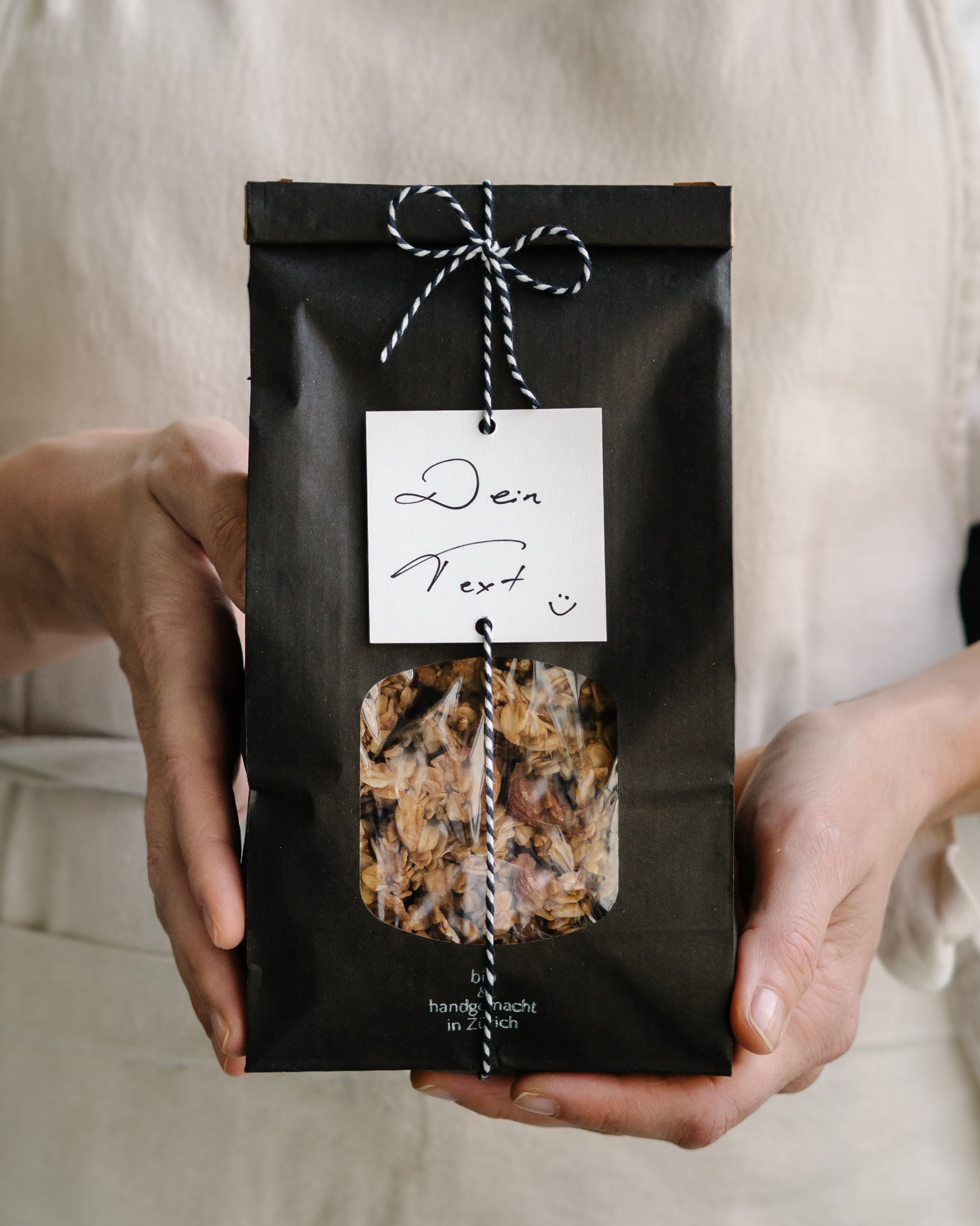 THE TINY FACTORY Granola Personalisiert PERSONALISIERTE VERPACKUNG
