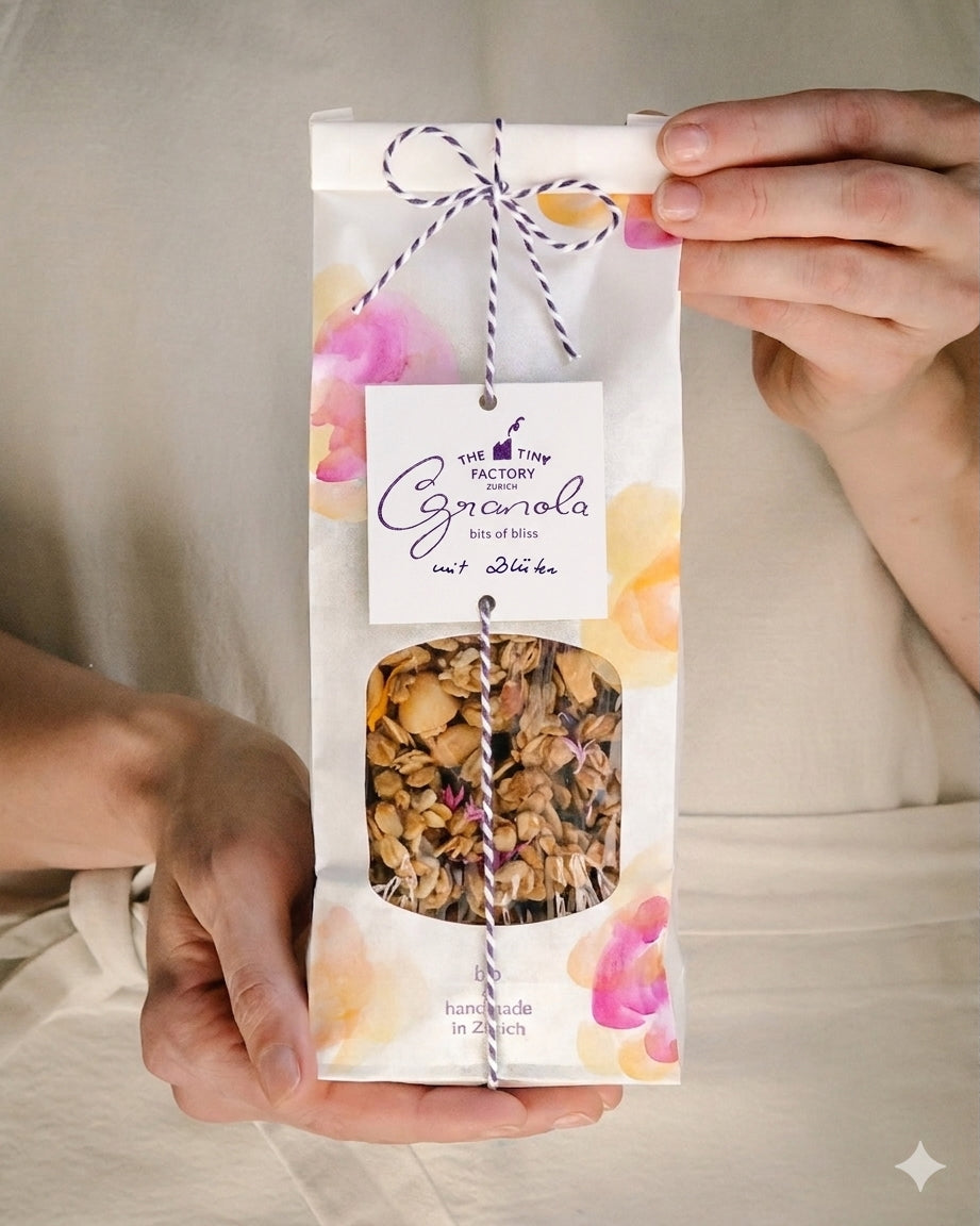 THE TINY FACTORY Granola GRANOLA mit essbaren Blüten - limitiert