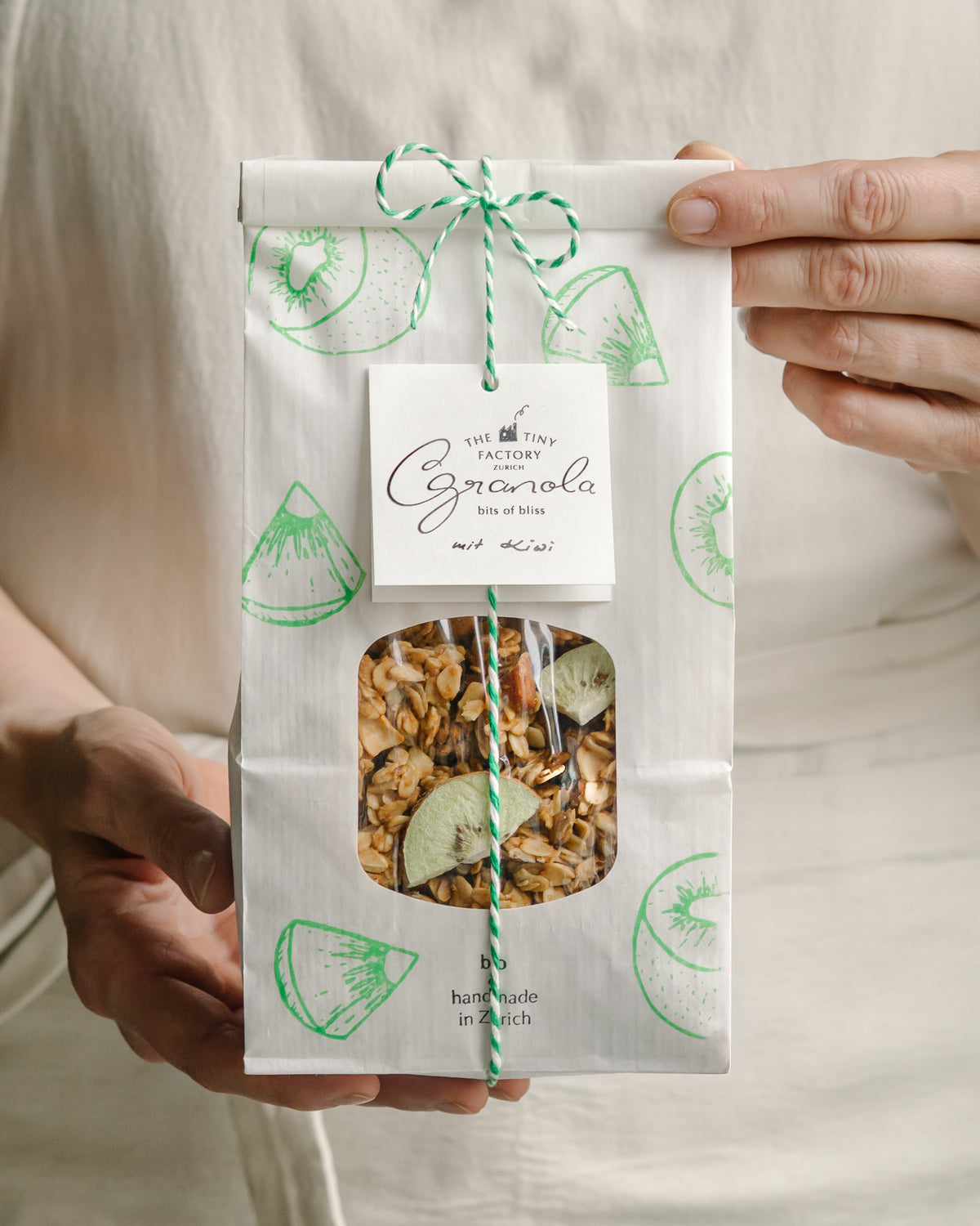 THE TINY FACTORY Special Edition GRANOLA mit gefriergetrockneten Kiwis - limitiert