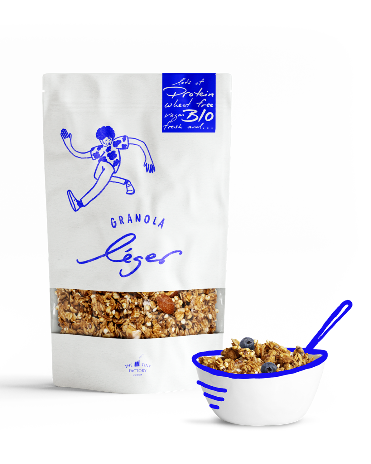 THE TINY FACTORY Granola léger 300 g GRANOLA léger