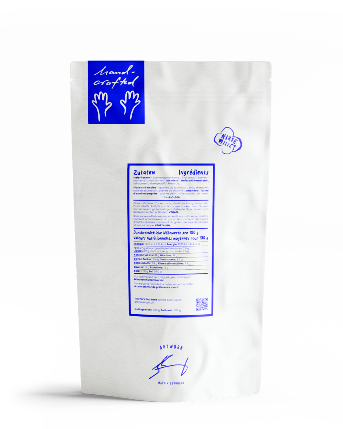 THE TINY FACTORY Granola léger 300 g GRANOLA léger