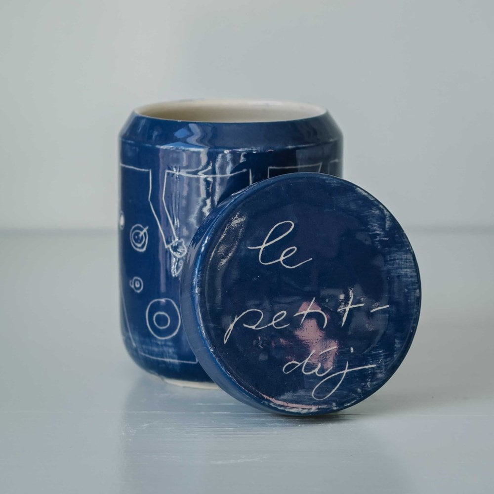 THE TINY FACTORY Petit déj bleu - Aufbewahrungsdose Keramik