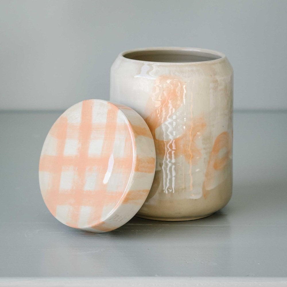 THE TINY FACTORY Petit déj orange - Aufbewahrungsdose Keramik